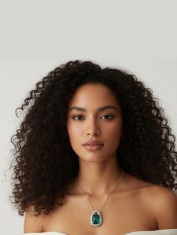 WRAPGAME INDIA - Green Doublet Pendant