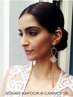Suhani Pittie - Gold Plated Wire Pearls And Tassel Earring