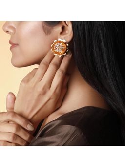 Suhani Pittie - Marvellous Golden Flower Earrings