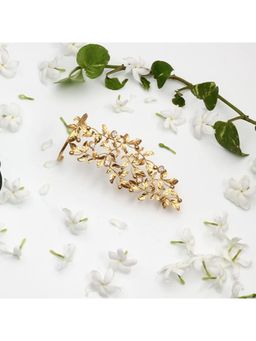 Suhani Pittie - Gold Plated Serrate And 5 Oval White Xtls Glove