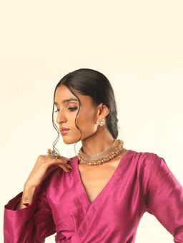 Suhani Pittie - Gold Plated 3D Chain Ghungroo Choker