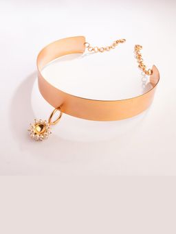 Suhani Pittie - Pearl Flower Amulet Gold Choker