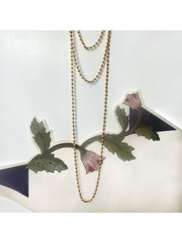 Suhani Pittie - Aurelia Ball Link Gold Plated Long Necklace