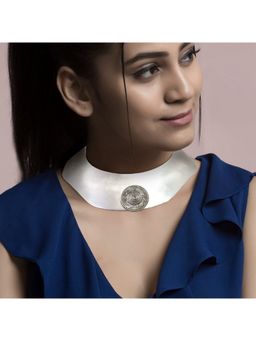 Suhani Pittie - Sorceress Silver Collar Choker Necklace