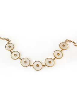 Suhani Pittie - Gold Acrylic Circle Neckpiece