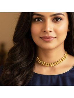 Suhani Pittie - Gold Melon Bead Statement Neckpiece