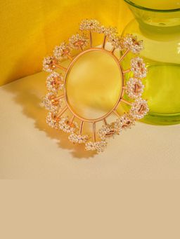 Suhani Pittie - Gold Plated Jhallar Button Bangle