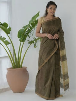 Fabindia - Silk Matka Jamdani Sari