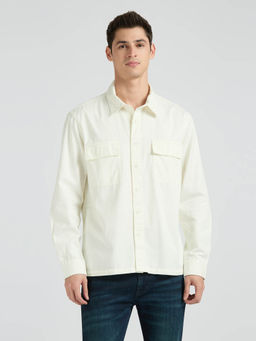 Pepe Jeans - Cream Full Sleeve Oversized Shirt