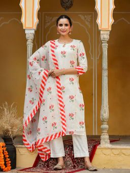 Gillori - Noor Chanderi Suit (Set of 3)