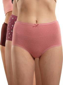 Nykd by Nykaa - Brief Panty With Outer Elastic-nyp036-assortment 2 Multi-Color (Pack of 3)