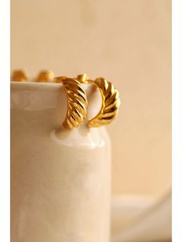 Perfectly Average - Croissant Studs Earring | 18K Gold Plated Jewellery For Women