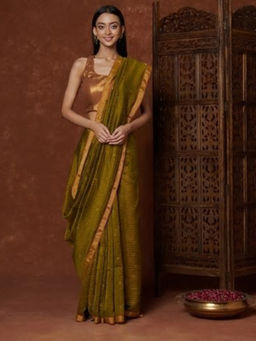 Fabindia - Cotton Silk Woven Jamdani Sari
