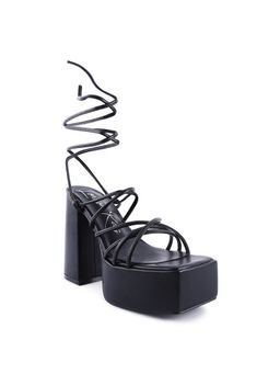 London Rag - Solid Black Heels