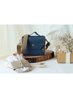 Lukka Chuppi - Navy Blue Sustainable Alternate Gift Bundle-Festival Special (Set of 5)