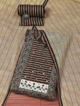 Biba - Grey Cotton Unstitched Dress Material