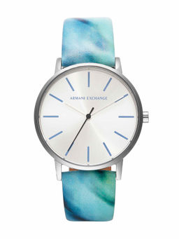 ARMANI EXCHANGE - Women Blue Leather Watch AX5597