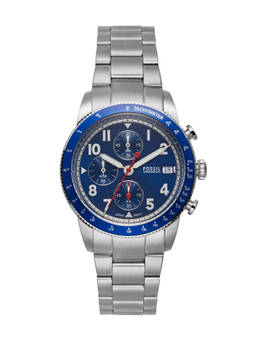 Fossil - Men Sport Tourer Silver Stainless Steel Watch FS6047