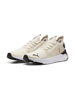 Puma - Unisex Cream SOFTRIDE Symmetry Fuzion All-Day Running Shoes