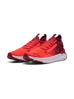 Puma - Unisex Red SOFTRIDE Symmetry Fuzion All-Day Running Shoes