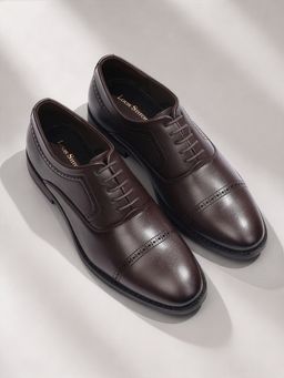 Louis Stitch - Men Brunette Brown Formal Oxfords