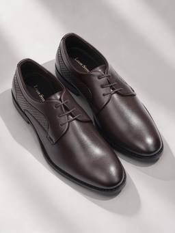 Louis Stitch - Men Brunette Brown Formal Derbies