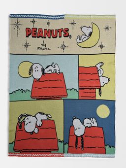 Mi Arcus - Peanuts Snoopy Print Cotton Soft Knitted Blanket for Kids 1-3 Y - Multicolor