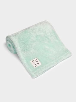 Mi Arcus - Premium Soft Solid Sea Green Knitted Flurry Blanket - Warm & Soft (0-12 Months)
