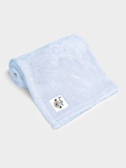 Mi Arcus - Premium Soft Solid Sky Blue Knitted Flurry Blanket - Warm & Soft (0-12 Months)