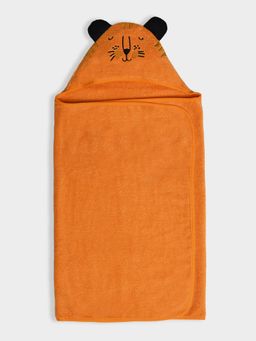 Mi Arcus - Solid Soft 100% Cotton Orange Bath Towel (18-24 Months)