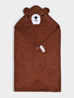 Mi Arcus - Solid Soft 100% Cotton Brown Bath Towel (18-24 Months)