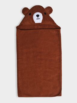 Mi Arcus - Brown Solid Soft 100% Cotton Bath Towel (0-6 Months)