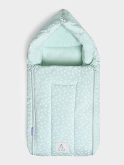 Mi Arcus - Cotton Printed Green Baby Nest (0-6 Months)