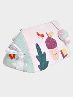 Mi Arcus - Pink Printed Wedge-Shaped Triangle Support Pillow for Tummy Time