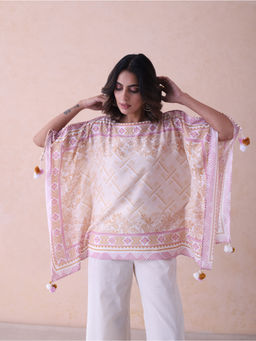 LABEL NAARITI - Pink Ridhim Printed Kaftan
