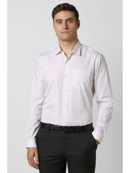 Peter England - Men Pink Full Sleeves Formal Shirt