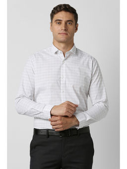 Peter England - Men White Full Sleeves Formal Shirt