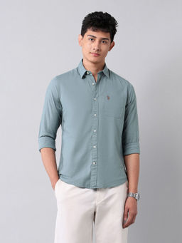 U.S. Polo Assn. Denim Co. - Men'S Solid Pure Cotton Shirt