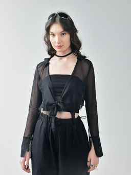 IZF - Tie Up Flowy Shrug