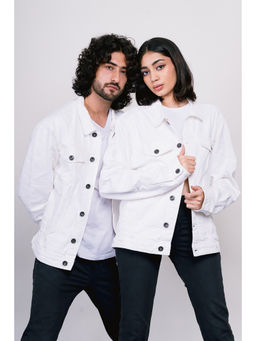 FREAKINS - Unisex White Trucker Jacket