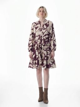 FELRIO - Beige Casual Belt Dress