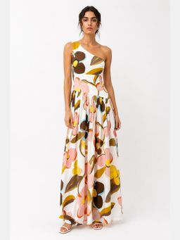 Poppi - Bloom One Shoulder Maxi Dress