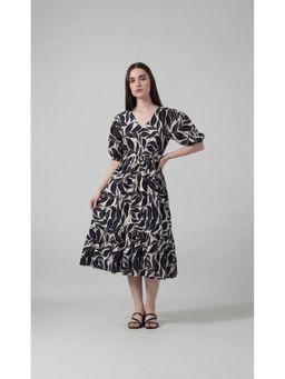 FELRIO - White Leaf Relaxed Day Dress