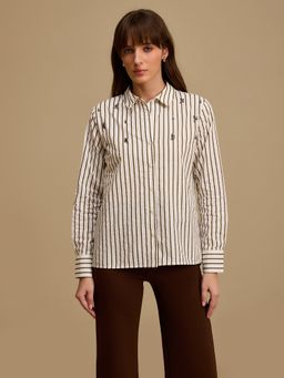 Kazo - Layla Embellish Full Sleeves Shirt