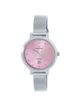 PA Maxima - Attivo Analog Watch for Women in Pink Dial Color