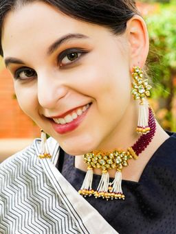 Odette - Multi-Color Mixed Metal Detailing Jewellery Set