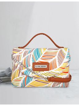 FLYING BERRY - Multi Print Handcrafted Vegan Leather Sling Bag