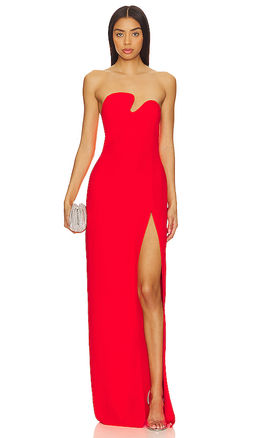 Amanda Uprichard - X REVOLVE Strapless Puzzle Gown