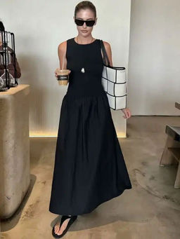 MISS MOSA BY AKANKSHA - Keya Drop Waist Maxi Dress