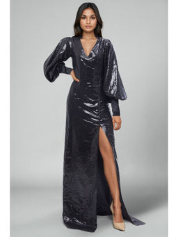 EMBLAZE - Black Sequins Gown